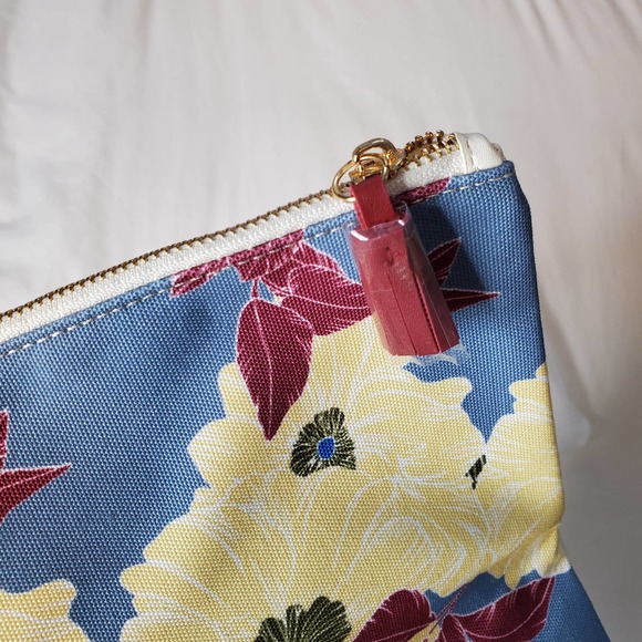 RACHEL PALLY Mixed Media Cream Floral Print Reversible Envelope Fold Clutch - Picture 5 of 8